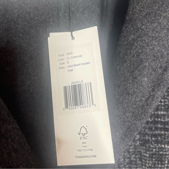 Thakoon Wool Blend Hooded Coat NWT Size Small - Picture 10 of 13